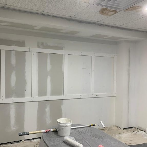 Drywall and paint prep — smooth finish work